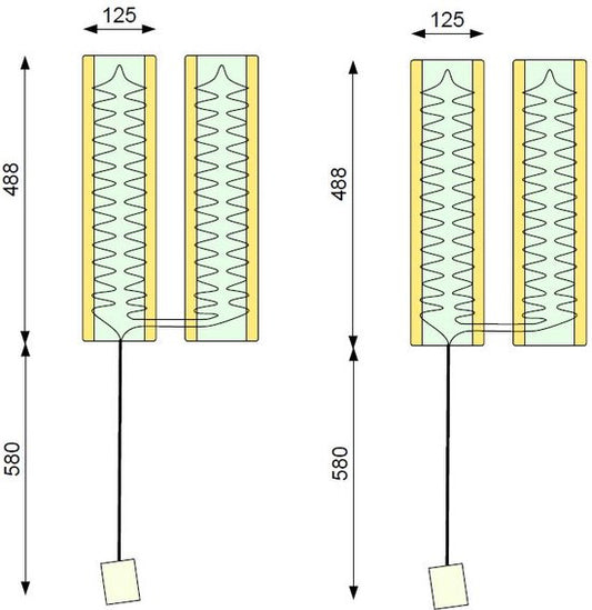 MGM-Trading - Stoelverwarming - 12V aluminium draad split stoelverwarming - 1 stoel